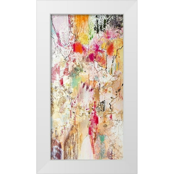 Gardner, Jennifer 9x14 White Modern Wood Framed Museum Art Print Titled - Vertical Reds II