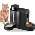 thumbnail image 1 of Nomipaw Gravity Automatic Food Feeder and Water Dispenser, 0.8Gal Large Capacity, 2 in 1 Set, 304 Stainless Steel Bowl, Removable and Washable, 1 of 9