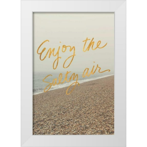 Gardner, Sarah 17x24 White Modern Wood Framed Museum Art Print Titled - Enjoy the Salty Air