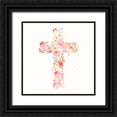 thumbnail image 1 of Gardner, Sarah 26x26 Black Ornate Wood Framed with Double Matting Museum Art Print Titled - Cross Bouquet II, 1 of 4