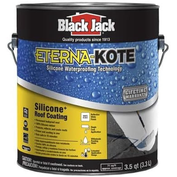 Gardner, Silicone, White Eterna Kote Industrial Sealant, 11.1 lb 1 gal