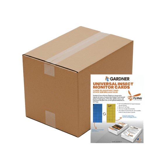 Gardner Universal Blue/Yellow Insect Monitor Cards - Case of 100 (4" x 8" Cards) by Gardner