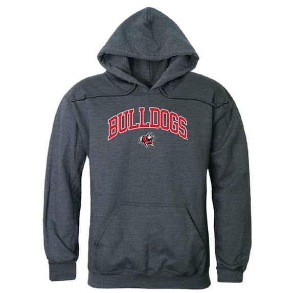 Gardner-Webb University Runnin Bulldogs Campus Hoodie, Heather Charcoal - Medium