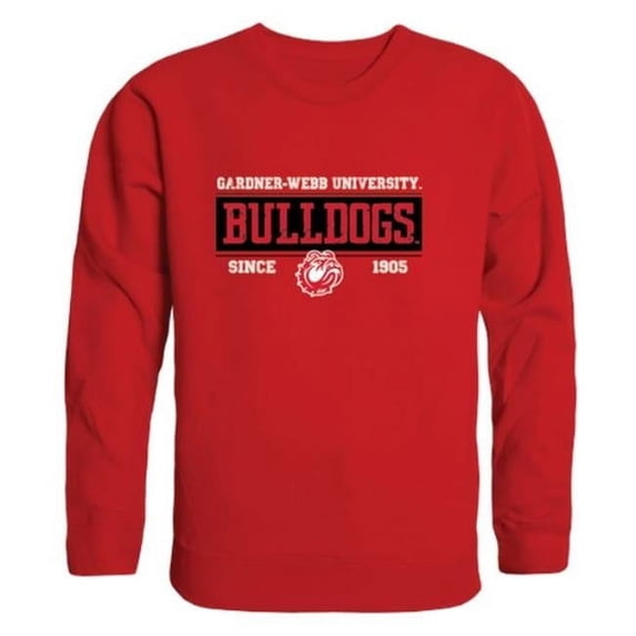 Gardner-Webb University Runnin Bulldogs Established Crewneck Sweatshirt, Red - Extra Large