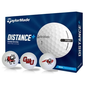 Gardner-Webb University Runnin' Bulldogs Logo Edition Officially Licensed NCAA Taylormade Distance+ Golf Balls 12-Pack (Dozen)