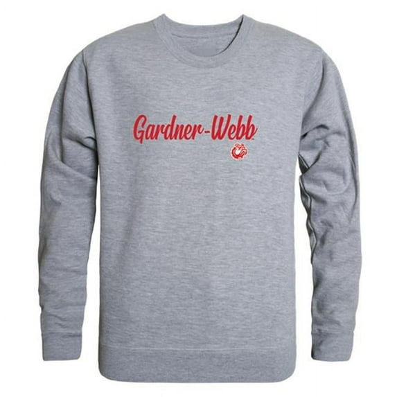 Gardner-Webb University Runnin Bulldogs Script Crewneck Sweatshirt, Heather Grey - Extra Large