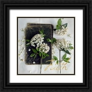 Gardner, sarah 12x12 Black Ornate Wood Framed with Double Matting Museum Art Print Titled - Faith Blooms