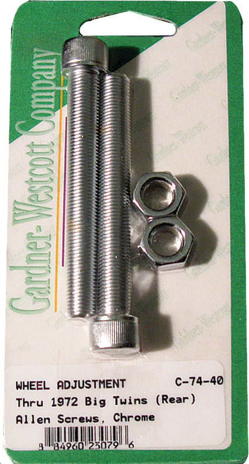 GardnerWestcott C7440; Gw Wheel Adjustment Bolts Chrm 1972 And
