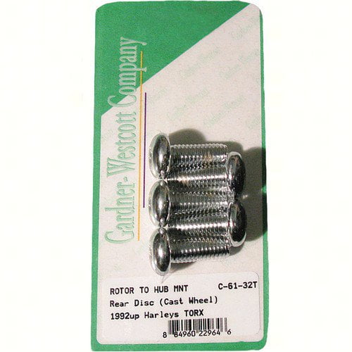 Gardnerwestcott C-61-32T Rotor Torx Screw Set - 3/8in.-16 x 1in.