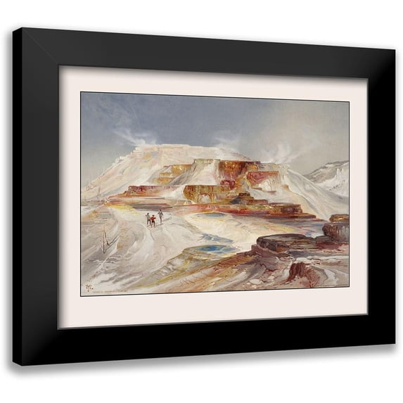 Gardnier 14x12 Black Modern Framed Museum Art Print Titled - Yellowstone National Park Wyoming - Gardnier 1875