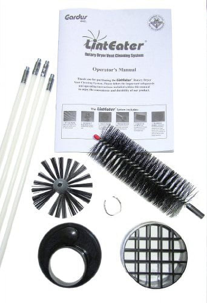 Gardus RLE202 LintEater 10 Piece Rotary Dryer Vent Cleaning System
