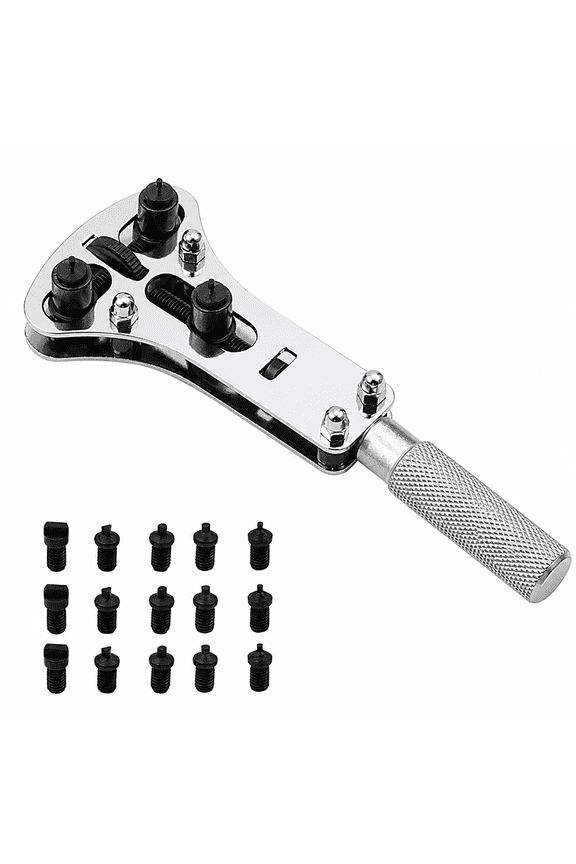 Wristwatch Case Opener Adjustable Screw Back Wrench Remover Watch Repair Tool
