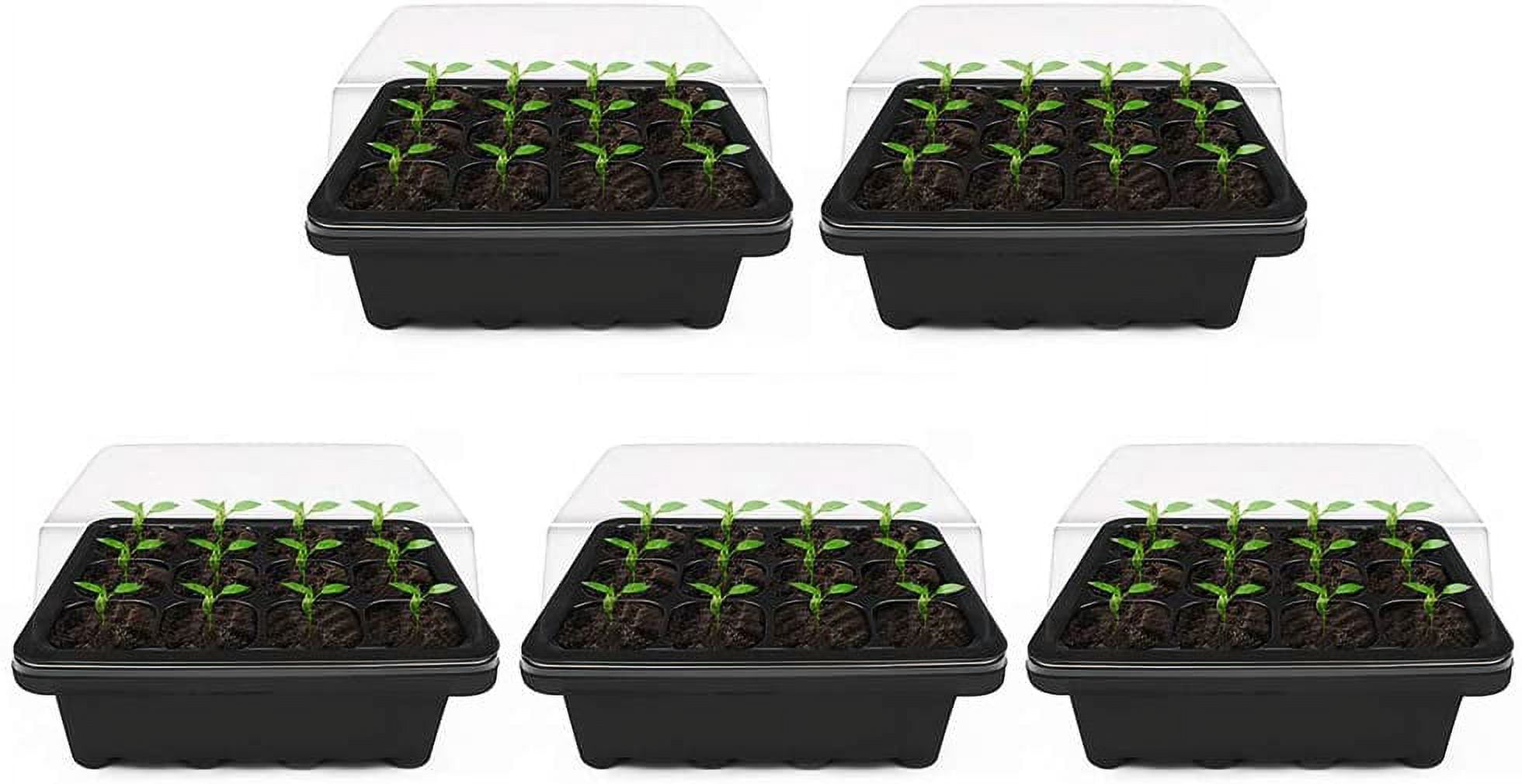 Nutleyu2019s Full-Size Seed Propagator Tray Set With 60-Cell Hole Including