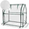 thumbnail image 1 of Gardzen Mini Greenhouse with Garden Netting Cover, Mesh Plant Protector for Plants 36.2"(L) x18.9(W) x33.3(H), 1 of 6