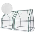 thumbnail image 1 of Gardzen Mini Greenhouse with Garden Netting Cover, Mesh Plant Protector for Plants 71.7”(L) x36.2”(W) x42.5”(H), 1 of 6