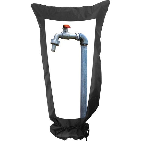 Gardzen Outdoor Faucet Cover for Winter Freeze Protection, Pipe Covers for Winter, Long Faucet Socks 15" W x 28" H