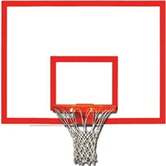 Gared Sports 1260B 42 x 60 in. Steel Rectangular Backboard with Target & Border