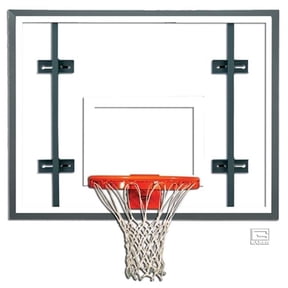Gared Sports 3050RG 42 x 54 in. Auxiliary Glass Backboard with Steel Frame