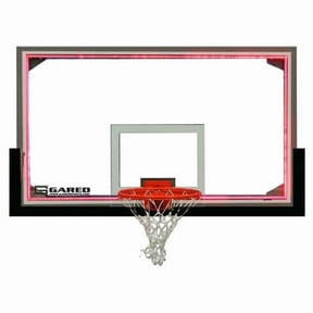 Gared Sports LXP4200LED 42 x 72 in. Regulation Glass Backboard with Steel Frame & Perimeter LED Light System