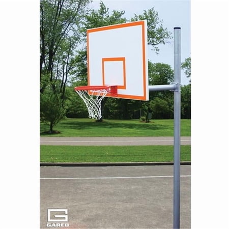 Gared Sports PK4551 4.5 in. O.D. 1260B 240 Goal Front Mount Adjustable Straight Post Backboard