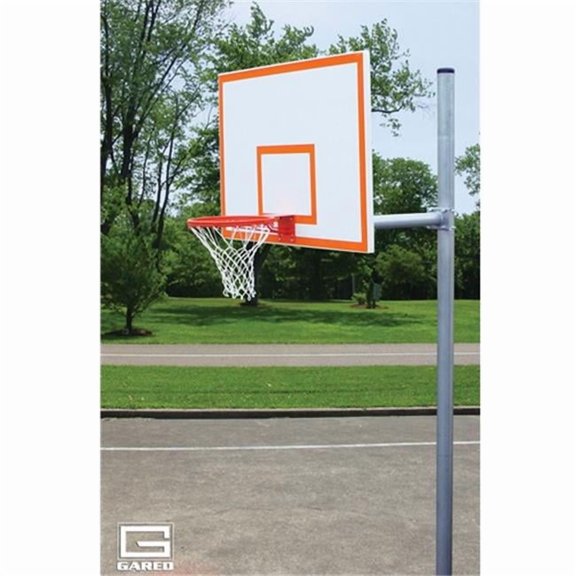 Gared Sports PK4551 4.5 in. O.D. 1260B 240 Goal Front Mount Adjustable Straight Post Backboard