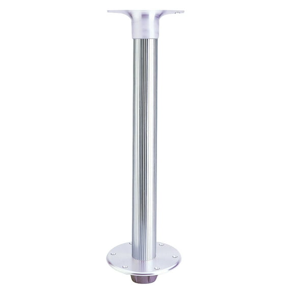 Garelick 75340:01 Table Pedestal for Smaller Boats - Flush Mount Base with Fluted Anodized Tube