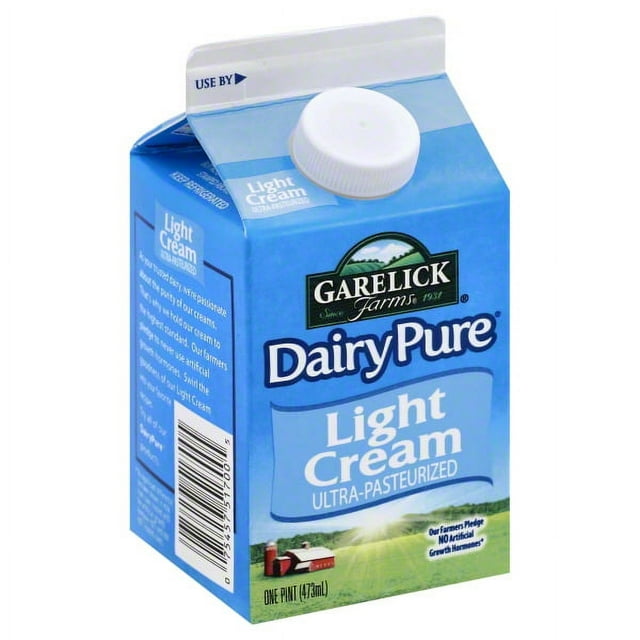 Garelick Farms Dairy Pure Light Cream, 1 Pint