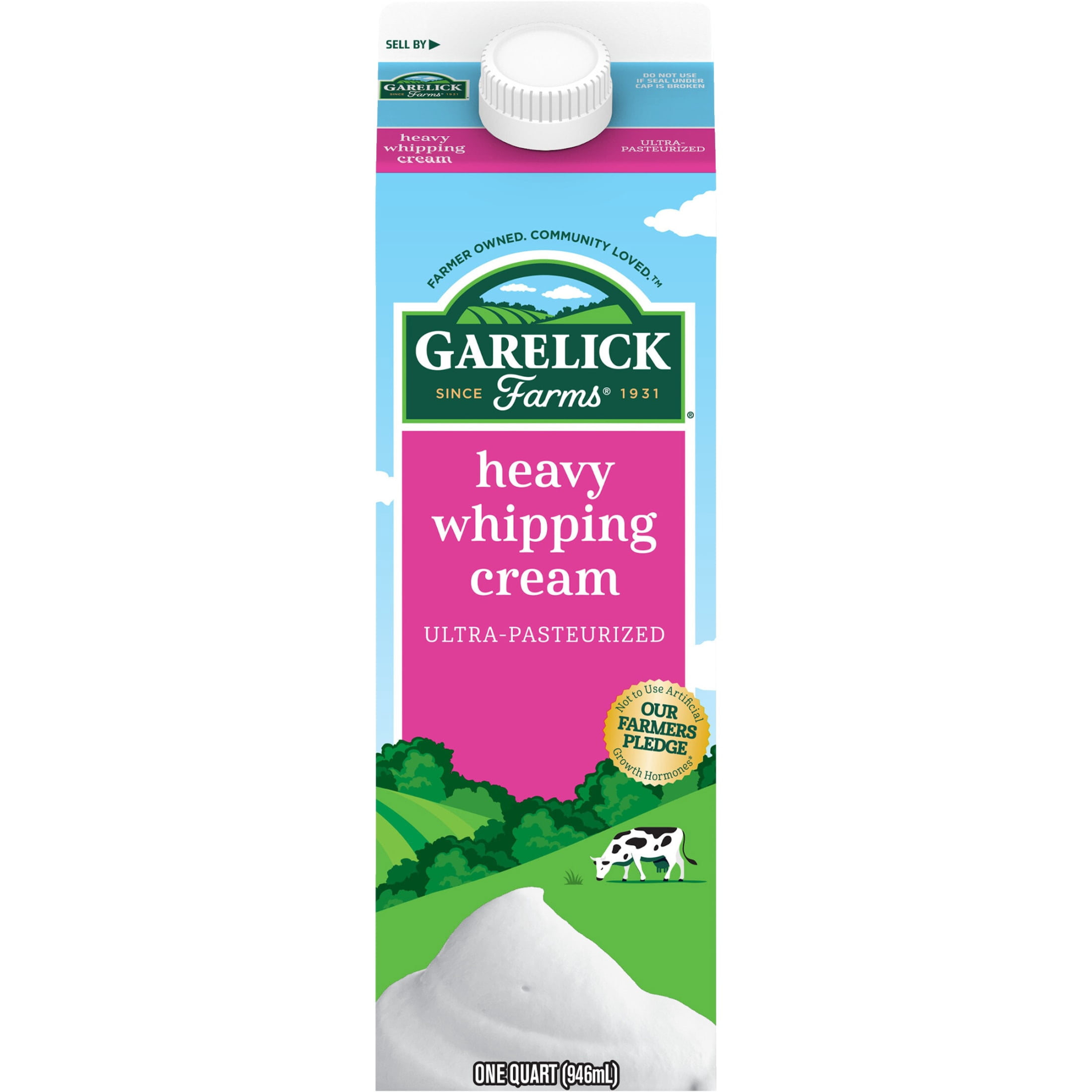 Garelick Farms Heavy Whipping Cream Ultra-Pasteurized, Quart