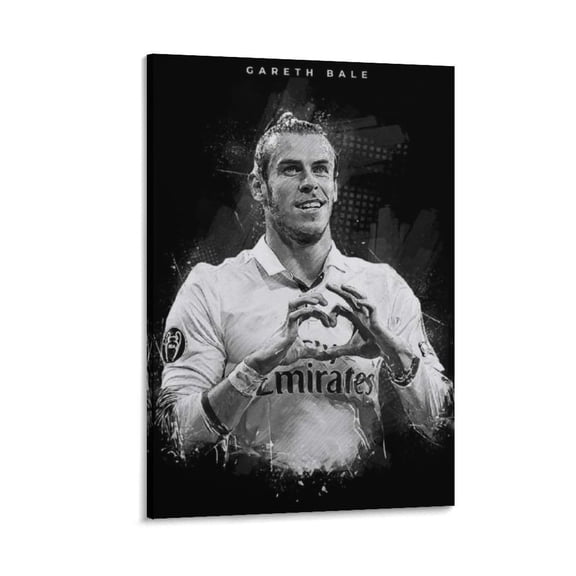 Gareth Bale Canvas Poster Posters Art Print Wall Photo Paint Poster Hanging Picture Family Bedroom Decor Gift 20x30inch(50x75cm)
