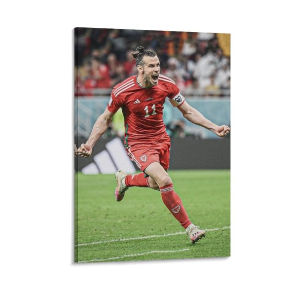 Gareth Bale Canvas Poster Posters Art Print Wall Photo Paint Poster Hanging Picture Family Bedroom Decor Gift 24x36inch(60x90cm)