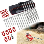 GarfatolRv Non-Rust Tent Heavy Duty Ground Anchors