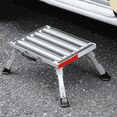thumbnail image 1 of GarfatolRv Silver, 16.5" x 2.75", Aluminum RV Steps, Adjustable Height with Non-Slip Rubber Feet, 1 of 6