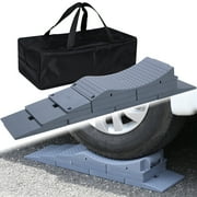 GarfatolRv WH-XK-201 Gray 17"x8.7"x2.3" PP, RV Leveling Blocks Heavy Duty with Carry Bag, 6 Pack