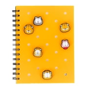 Garfield 160-Page Silicone Spiral Notebook With Pop Charms | 6 x 8 Inches