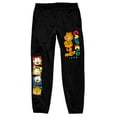 thumbnail image 1 of Garfield 1978 Colorful Logo and Characters Men's Black Graphic Sweatpants - L, 1 of 1