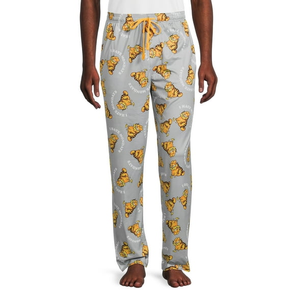 Garfield, Adult Mens, Logo Pajamas Sleep Pants, Sizes S-2XL