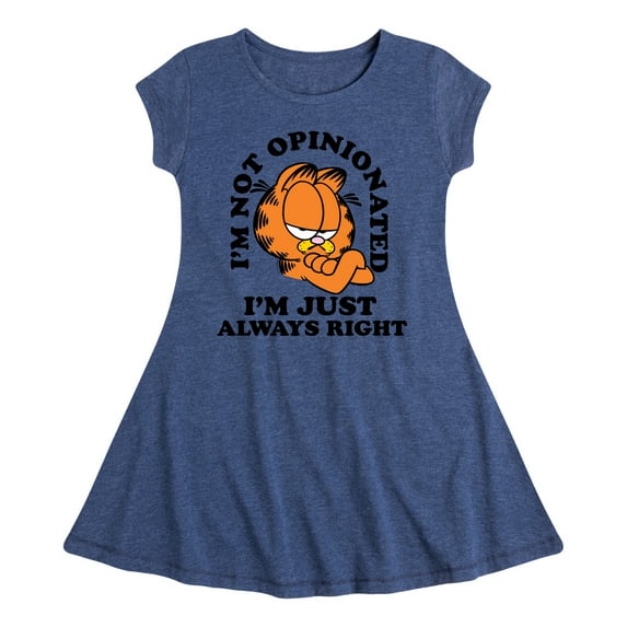Garfield - Always Right Garfield - Toddler & Youth Girls Fit & Flare Dress