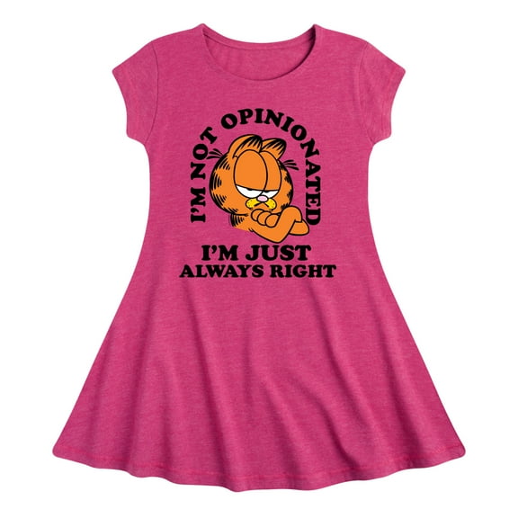 Garfield - Always Right Garfield - Toddler & Youth Girls Fit & Flare Dress