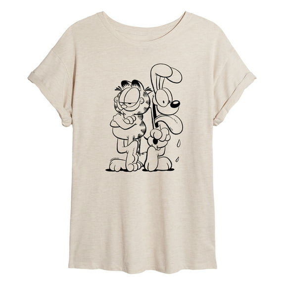 Garfield - And Odie - Juniors Ideal Flowy Muscle T-Shirt