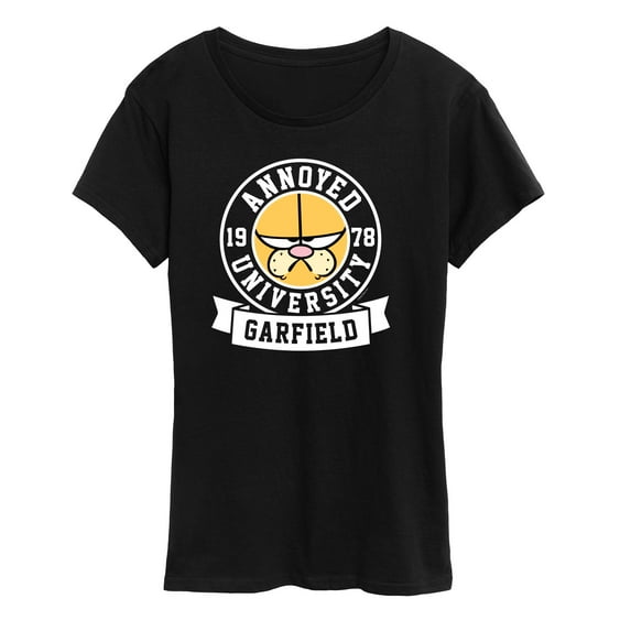 Garfield - Annoyed University - Women's Short Sleeve Graphic T-Shirt