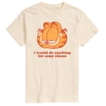 thumbnail image 1 of Garfield - Anything For Cheese - Men's Short Sleeve Graphic T-Shirt, 1 of 4