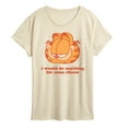 thumbnail image 1 of Garfield - Anything For Cheese - Women's Short Sleeve Graphic T-Shirt, 1 of 4