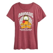 GARFIELD - Aquarius Garf Astrology - Womens Short Sleeve Graphic T-Shirt