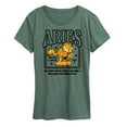 thumbnail image 1 of Garfield - Aries Garfield Astrology - Womens Short Sleeve Graphic T-Shirt, 1 of 4