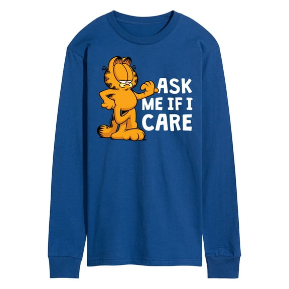 Garfield - Ask Me If I Care - Men's Long Sleeve T-Shirt