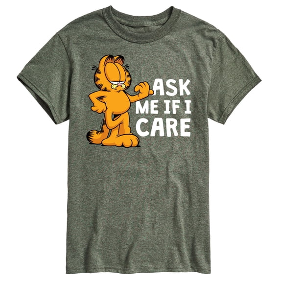 Garfield - Ask Me If I Care - Men's Short Sleeve Graphic T-Shirt