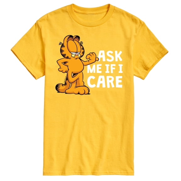 Garfield - Ask Me If I Care - Men's Short Sleeve Graphic T-Shirt