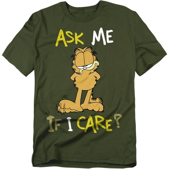 Garfield T-Shirt Ask Me If I Care Unisex Graphic Tee For Men & Women