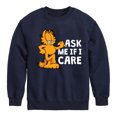 thumbnail image 1 of Garfield - Ask Me If I Care - Toddler And Youth Crewneck Fleece Sweatshirt, 1 of 5