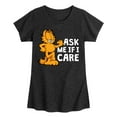 thumbnail image 1 of Garfield - Ask Me If I Care - Toddler And Youth Girls Short Sleeve Graphic T-Shirt, 1 of 5
